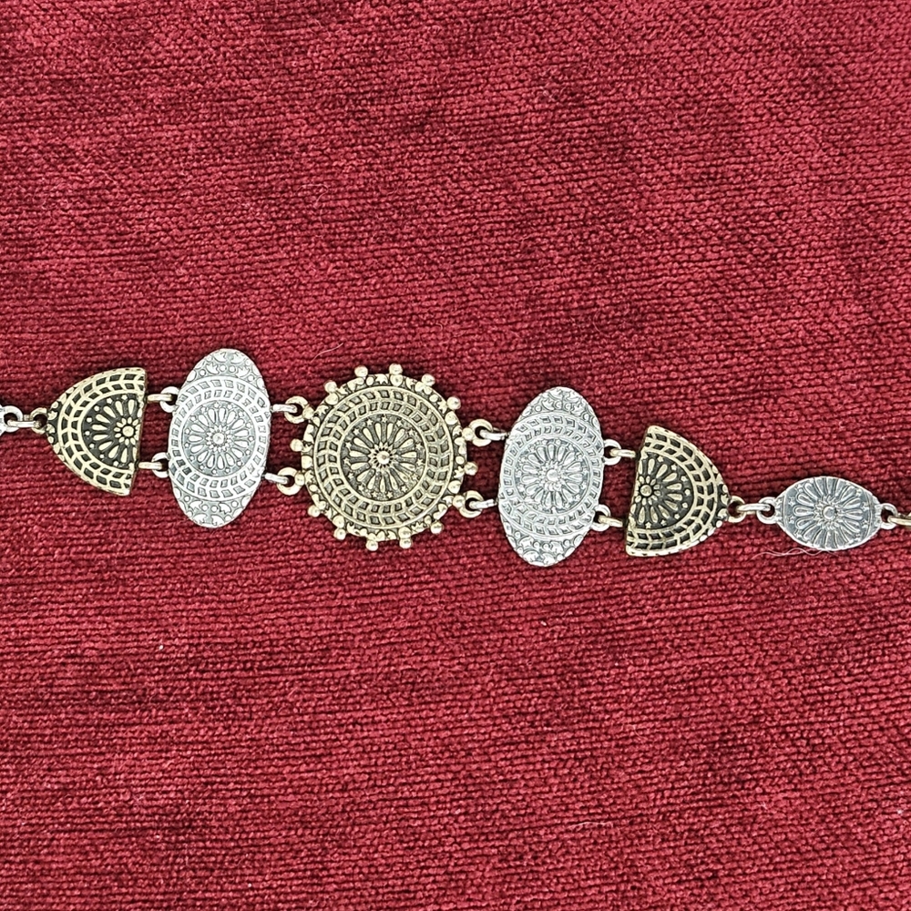 Gold and silver tone bracelet.